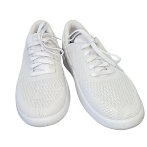 Men's White Knit Sneakers